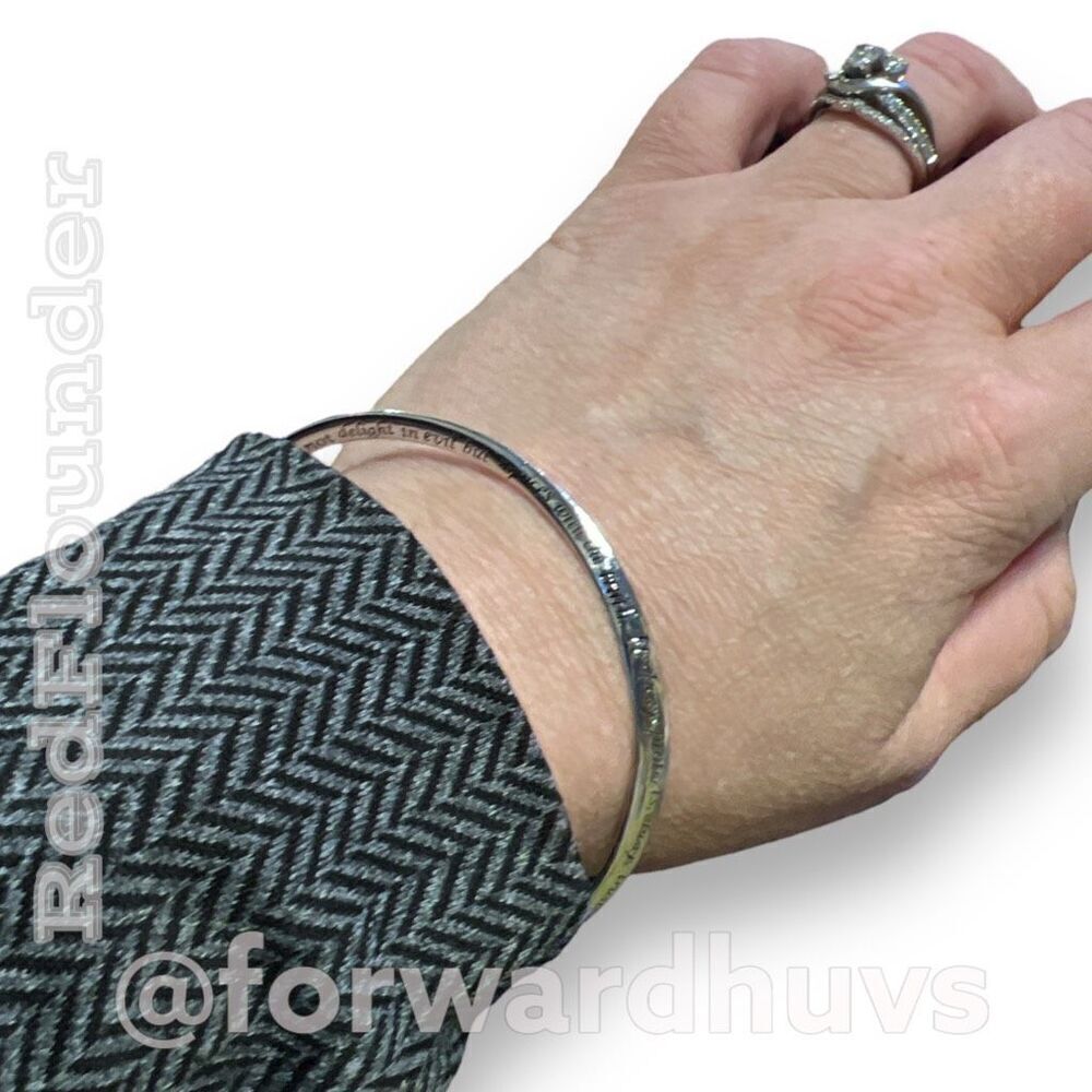 Bundle Sale 3 for $15 | Love is Patient, Love is Kind Silver Tone Bangle